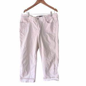 NYDJ cropped Jeans lift tuck technology white 12